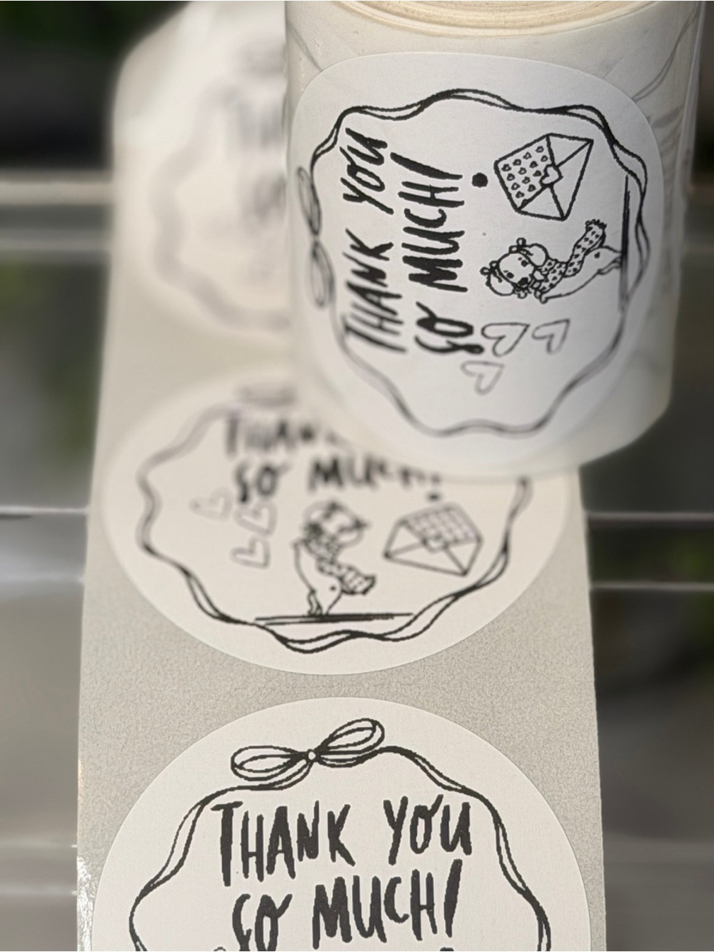 Dog Thank You So Much Stickers 2 Inch Round Small Business Labels 200 Count
